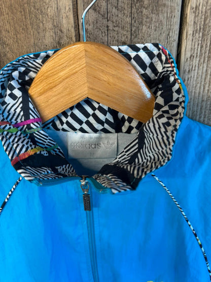 Original 1980s Adidas Women’s Full Shell Suit Top and Bottoms Size 12