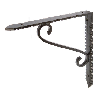 205mm Notched Scroll Iron Shelf Bracket