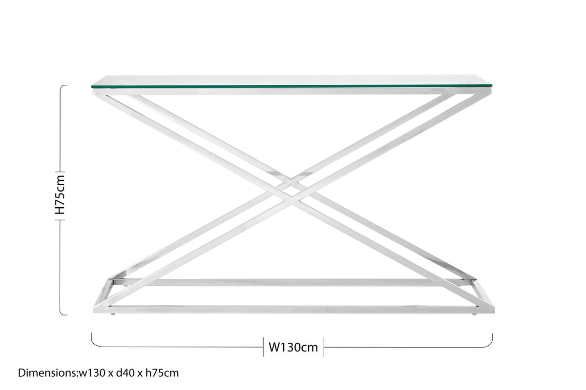 Montril Criss Cross Console Table