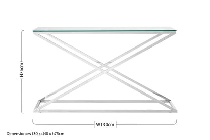 Montril Criss Cross Console Table