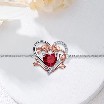 Ornament Heart-shaped Rose Bracelet Mother's Day Gift