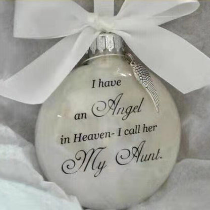 Angel In Heaven Badminton Plastic Ball Ornament Christmas Tree Pendant