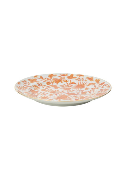 Sacred Bird and Butterfly Mottahedeh Archival Revival Dessert Plates  - Set of 4