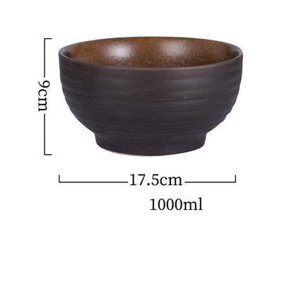 Japanese Style Ramen Bowl Ceramic Noodle Instant Noodle Chopsticks Spoon Set