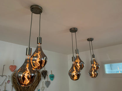Double Cluster Pendant Light | 2 Drop Kitchen Island, Hallway & Dining Lighting UK