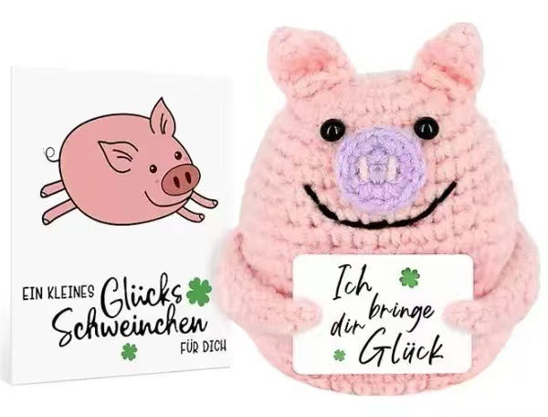 New Cute Positive Energy Emotional Cucumber Pickle Doll Knitting