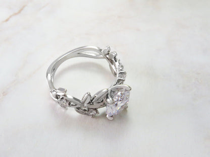 Explosive Branch Ring Ladies Fashion Zircon Flower Ring