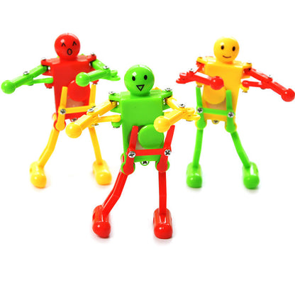 WindUp Dancing Robot Toy – Clockwork Gymnastics Novelty Fidget Toy for Kids