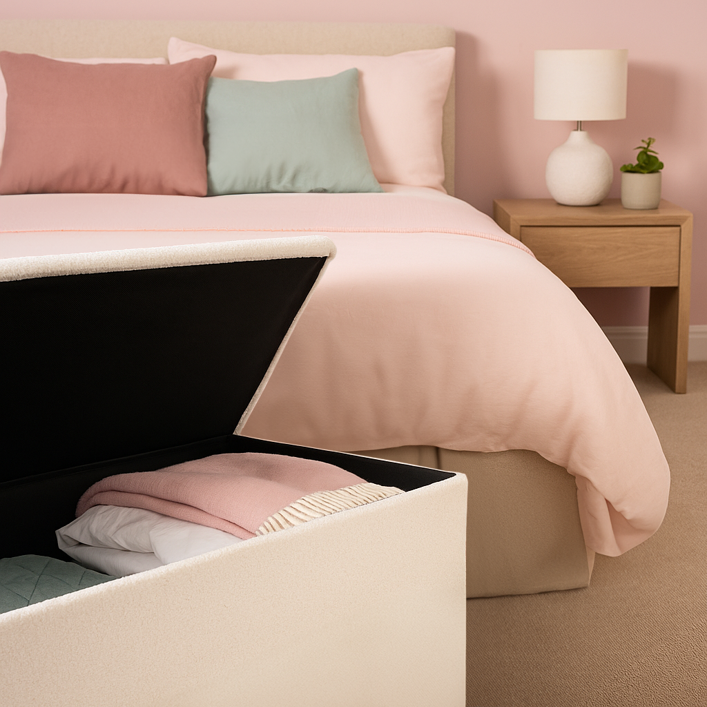 Foldable Storage Ottoman - 111 x 37 x 39cm