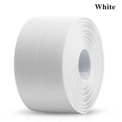 3.2M Self-adhesive Sealing Tape PVC Oil-Proof Kitchen Sink Edge Caulk Tape Waterproof Bathroom Toilet Corner Wall Sticker