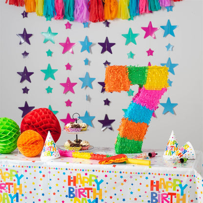 Large Number 7 Pinata Party Set