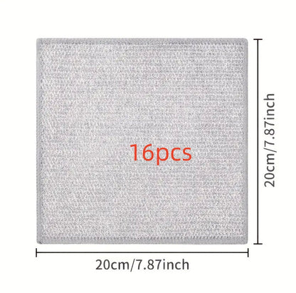 Double-sided Kitchen Oilproof Double-layer Cleaning Scouring Pad