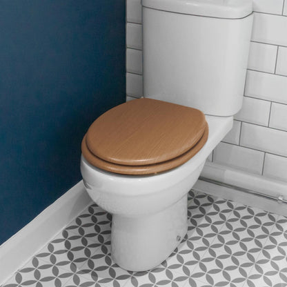Dark Oak Soft Close Toilet Seat