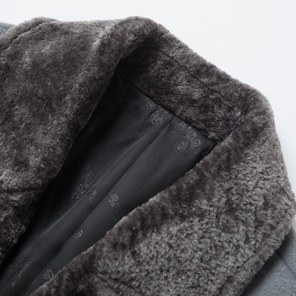 Slim Mid Length Woolen Casual Coat