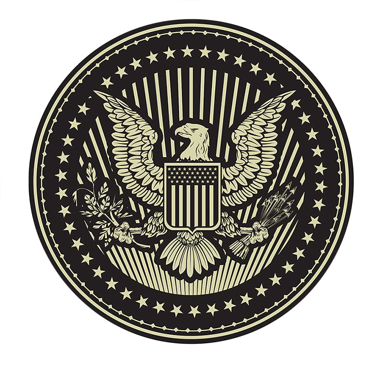 Premium Eagle Cartoon Round Rug - Soft Polyester Living Room Carpet | 80-120cm