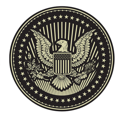Premium Eagle Cartoon Round Rug - Soft Polyester Living Room Carpet | 80-120cm