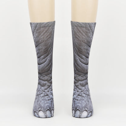 3D Animal Foot Print Socks Printed Socks