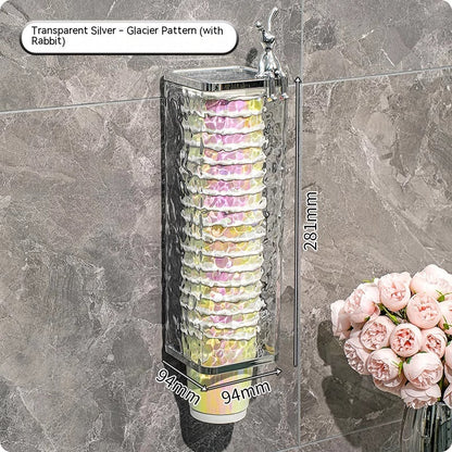 Disposable Cup Cup Puller Wall-mounted Punch-free Household Light Luxury Good-looking