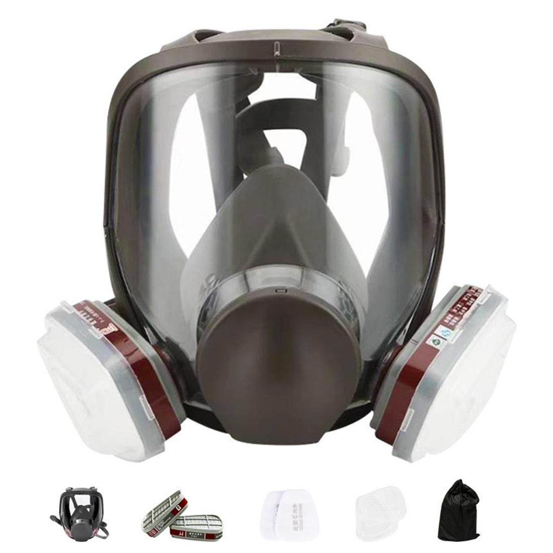 Reusable Full Face  Mask  Respirator for Woodworking Painting Welding Mask (US Logistics only For USPS.TK/TMEU only For self-pickup)