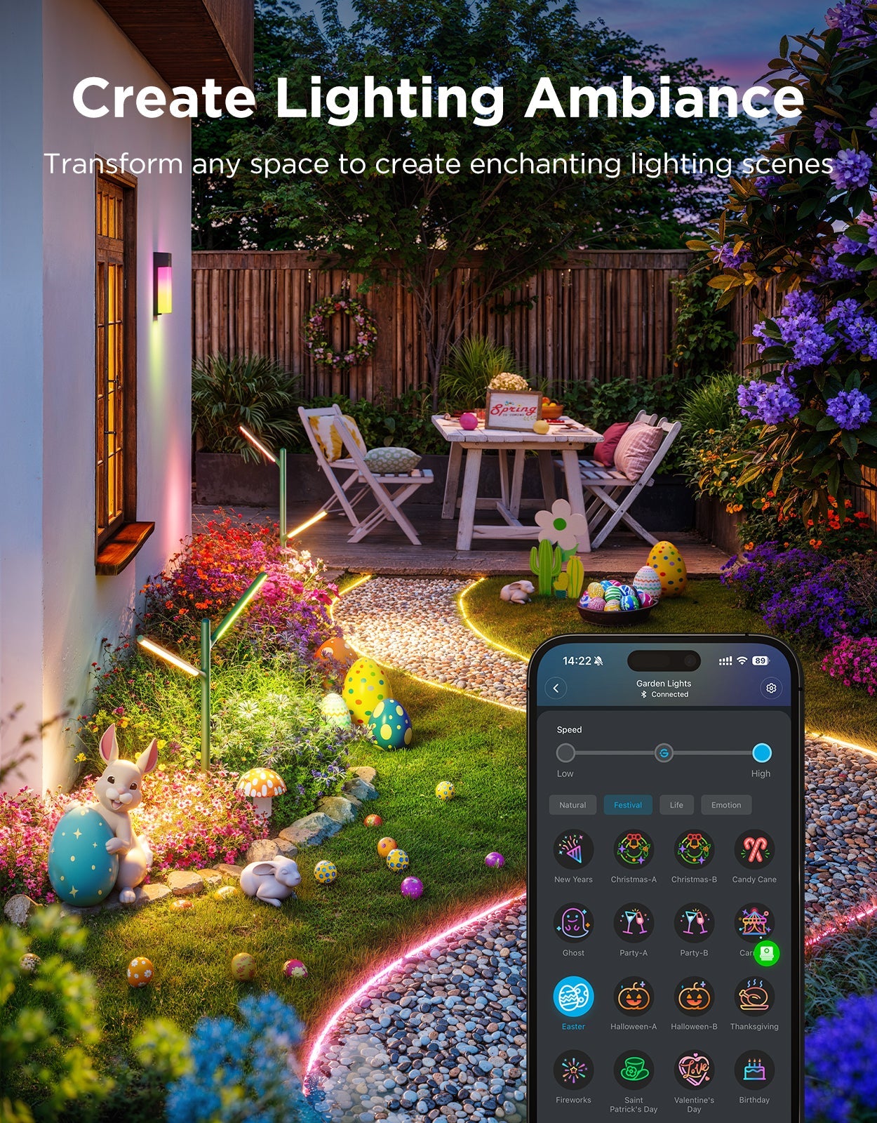 GOVEE RGBICWW GARDEN LIGHTS (2 PACK)