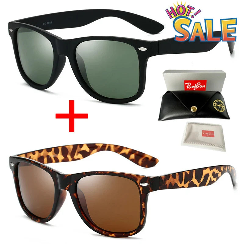 Classic RCWJBON 2140 Polarized Sunglasses Unisex Driving Sunglasses Luxury Fashion Designer Sunglasses Coating UV400 Eyewear