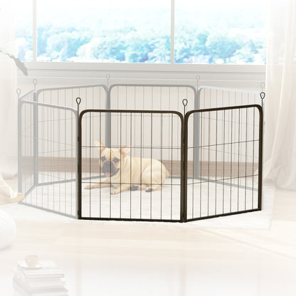 PawHut 2 Piece Dog Pen Expansion Pack for 60cm High Animal Pen with 3 Connecting Stakes