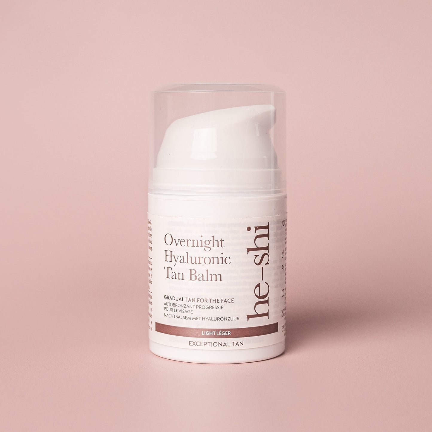He-Shi Overnight Hyaluronic Self Tan Balm 50ml - Relaxing Facial Night Tan