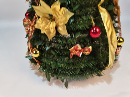 Decorative Foldable Colorful Spiral Christmas Tree