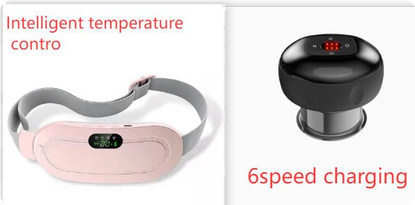 Menstrual Heating Pad Smart Warm Belt Relief Waist Pain Cramps Vibrating Abdominal Massager Electric Waist Belt Device
