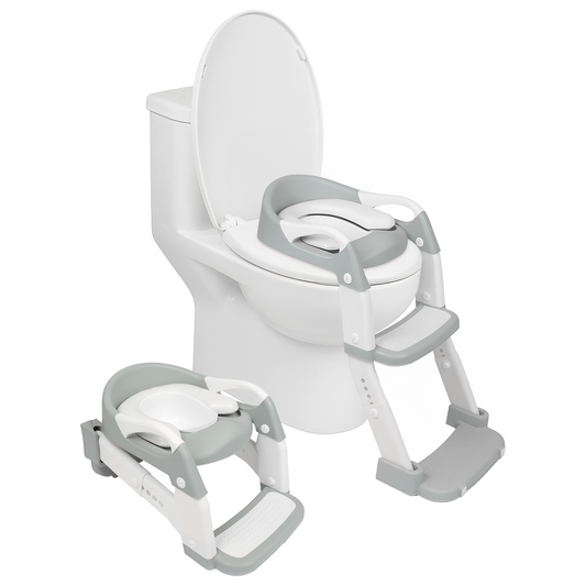 White Adjustable 2-in-1 Potty Training Toilet Seat