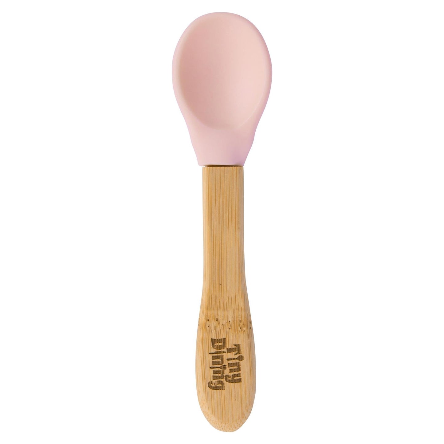 Soft Tip Bamboo Spoon - Silicone Tip