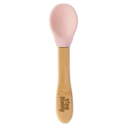 Soft Tip Bamboo Spoon - Silicone Tip