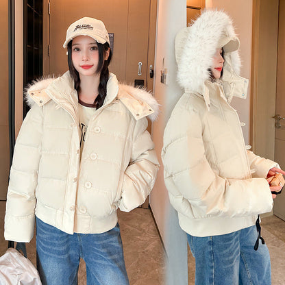 Workwear Parka Cotton-padded Clothes For Women Thick Warm Jacket