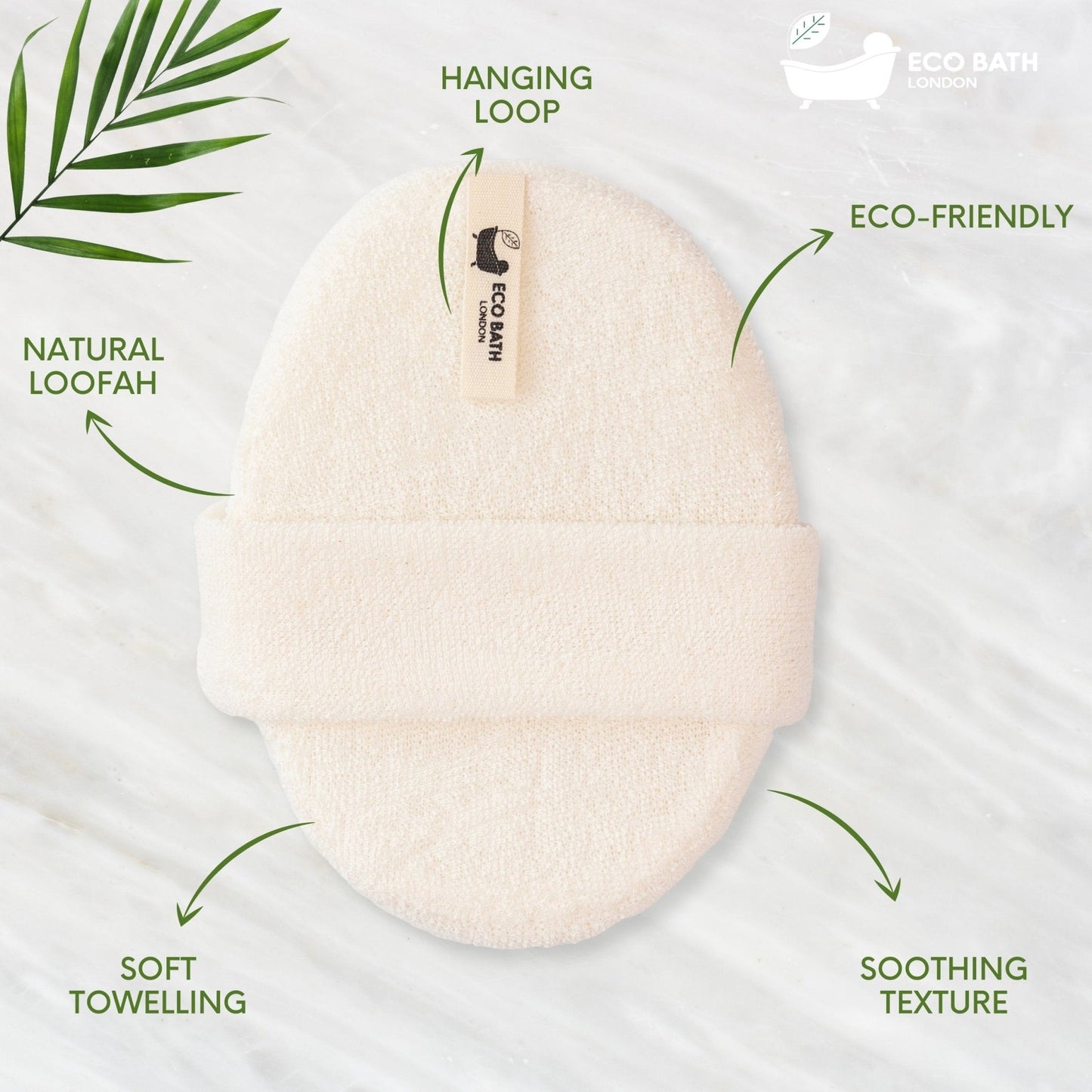 Eco Bath London Natural Loofah Bath Scrubber