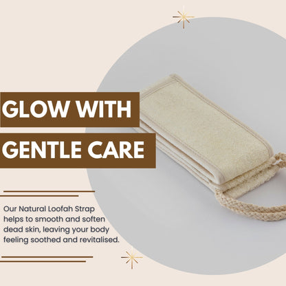 Eco Bath London Natural Loofah Strap - Premium Back Scrubber for Deep Exfoliation