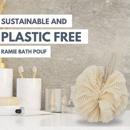 Eco Bath London Ramie Bath Puff - Soft Body Scrubber Bath Sponge
