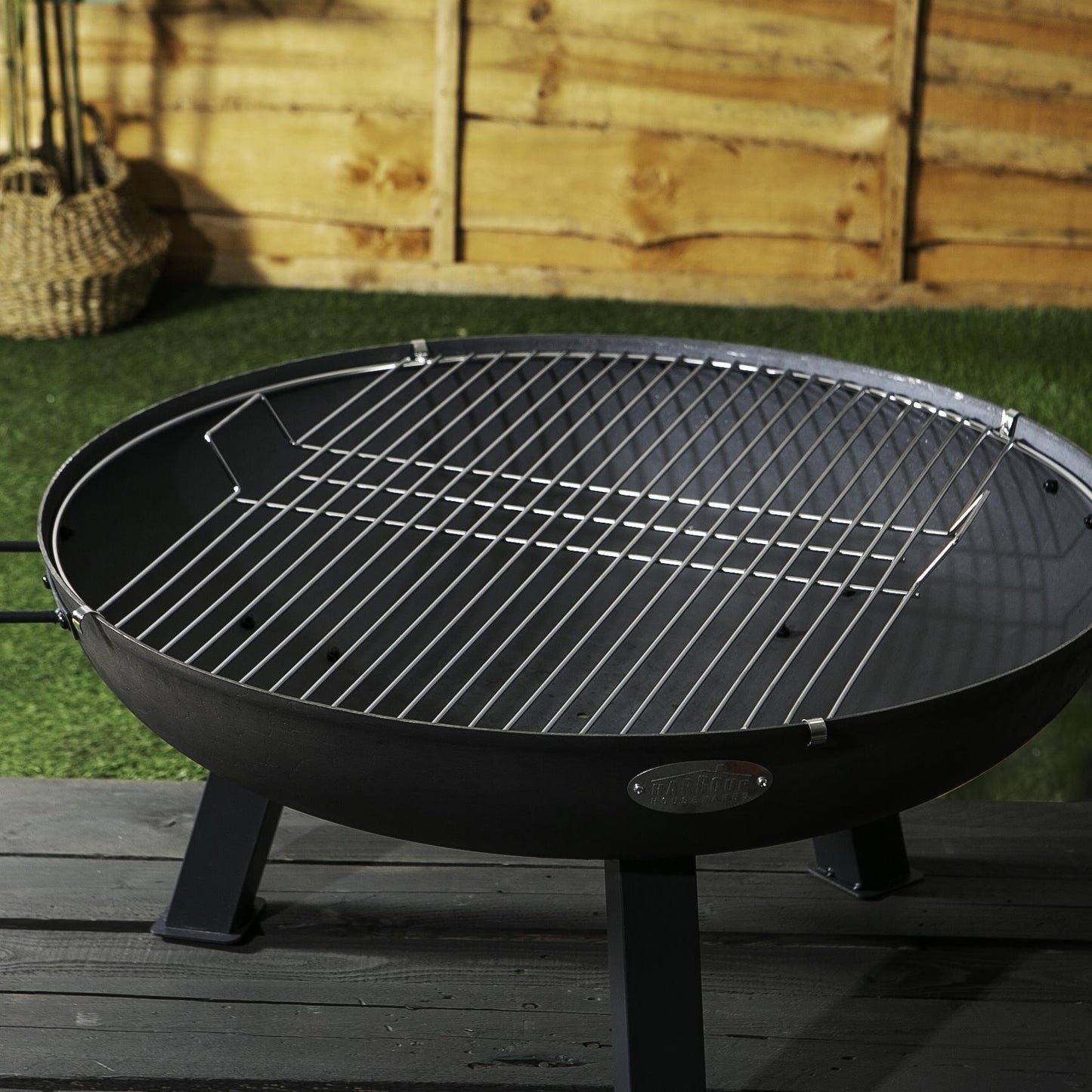 72.5cm Round Fire Pit Grill