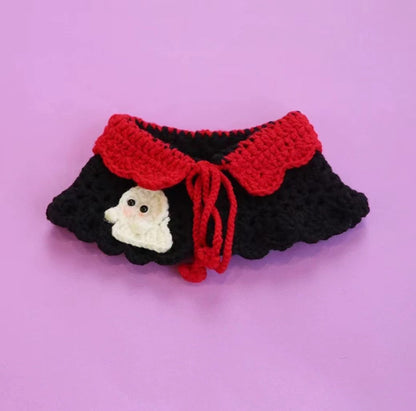 Dogs And Cats Triangle Wool Scarf Scarf