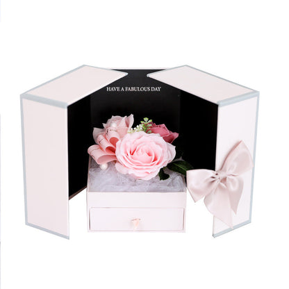 Valentine's Day Creative Roses Jewelry Gift Box