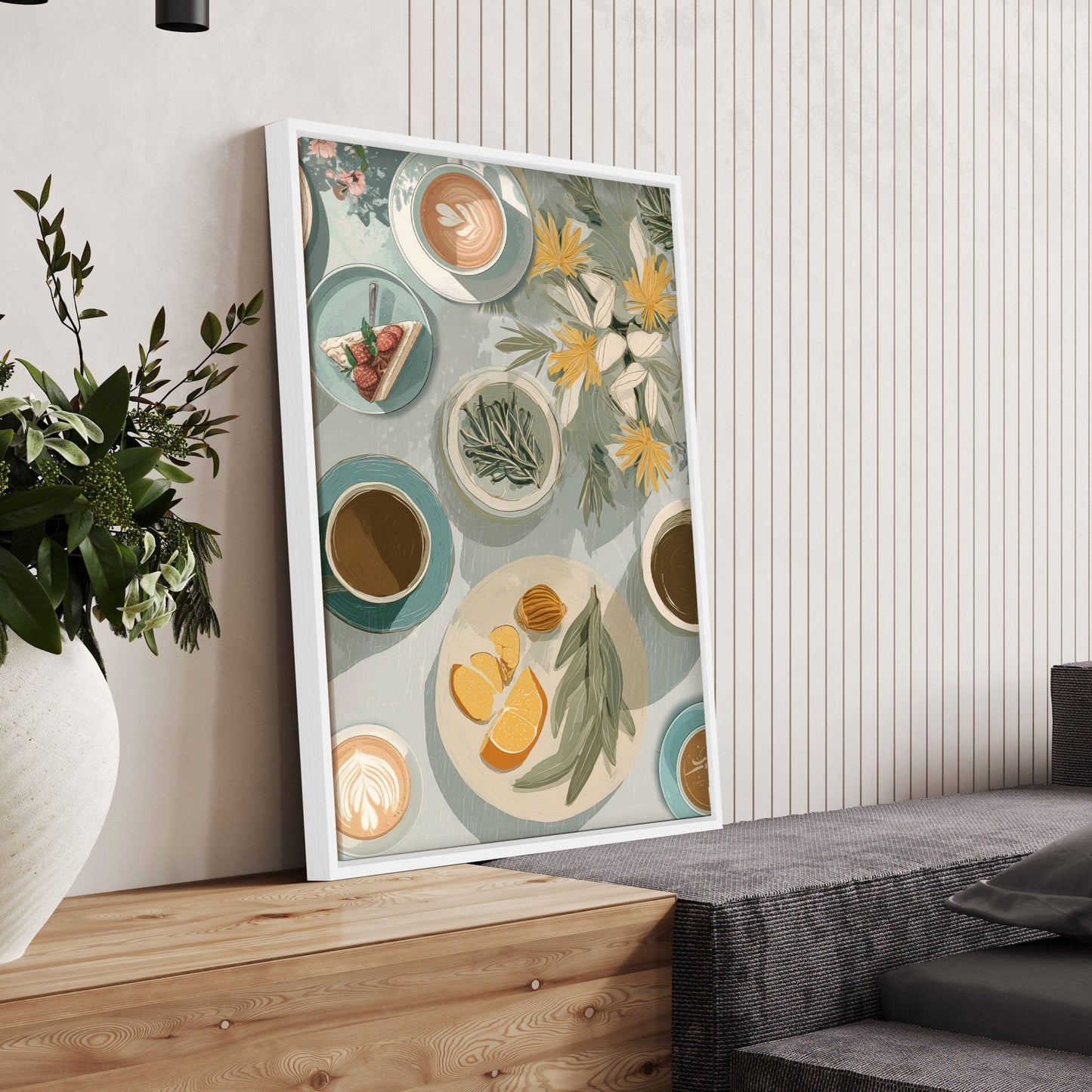 Extra Large Pictures For Living Room | Set of 3 Italian Lifestyle Wall art Prints