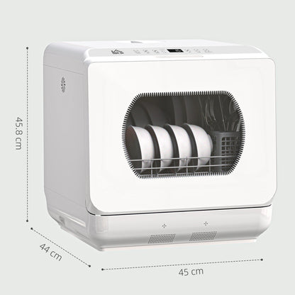 HOMCOM Multi-Program 6L Tabletop Dishwasher