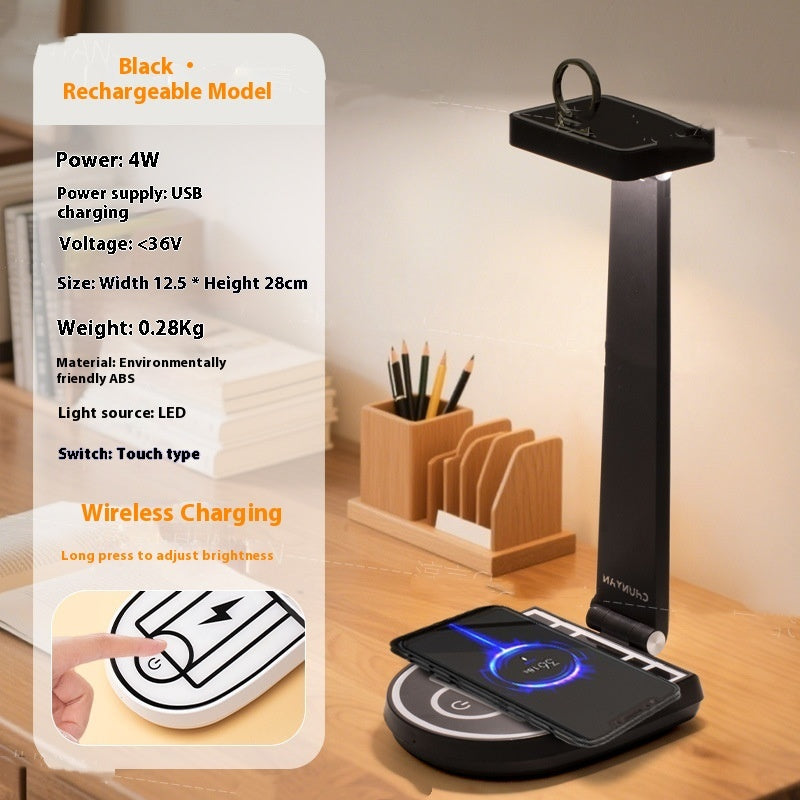 Basketball Hoop LED Table Lamp with Wireless Charging - Creative Desk Light