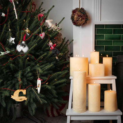 15cm Vanilla Square Pillar Candle