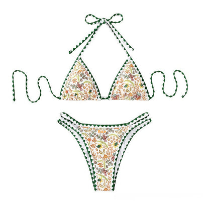 Bikini Sexy Halter Printed Swimsuit For Women