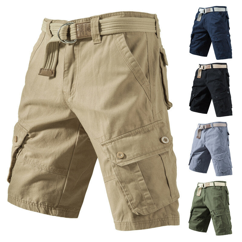 UrbanCargo Men’s Summer Shorts – Multi-Pocket Casual Cargo Shorts