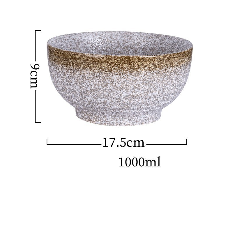 Japanese Style Ramen Bowl Ceramic Noodle Instant Noodle Chopsticks Spoon Set