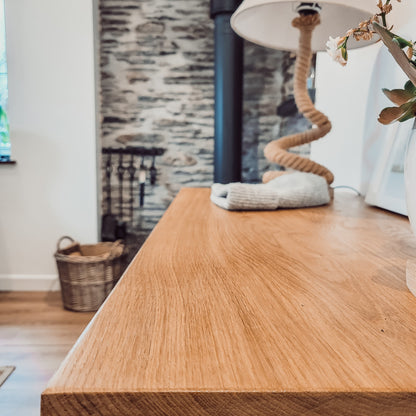 LARIA Oak Entryway Console / Wooden Hall Console