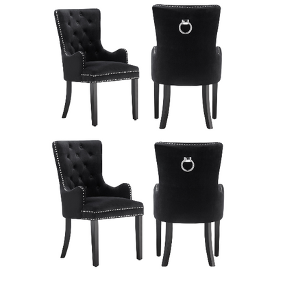 Windsor LUX Velvet Dining Chair (with armrests)