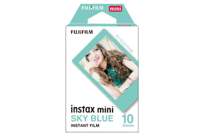 Fujifilm Instax Mini Border Instant Photo Film - Sky Blue