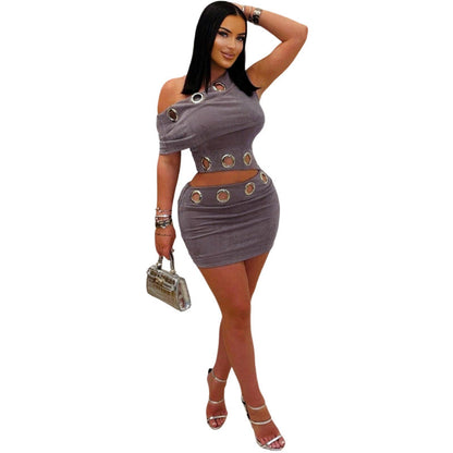 Women's Top And Pencil Skirt Two-piece Set